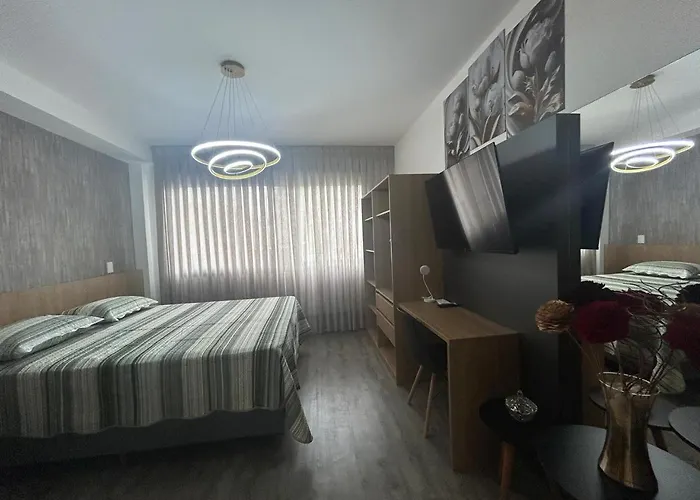 Apartamento Skyline - Mobiliado Com Wi-fi E Academia No